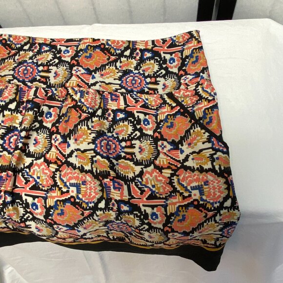 Dalia Collection Southwestern Aztec Tribal Print Banded Hem A Line Mini Skirt 10 - Picture 12 of 14